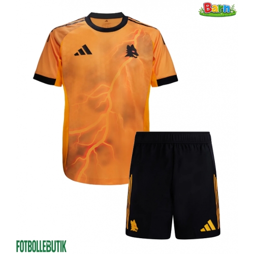 AS Roma Bortaställ Barn 2025-26 Kortärmad (+ Korta byxor)